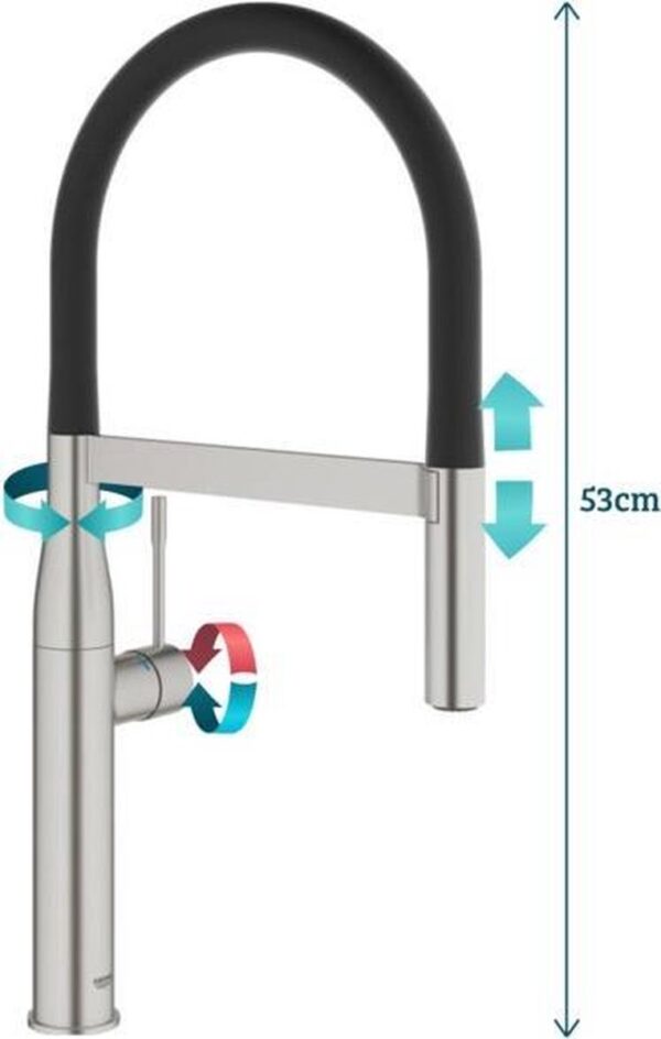 Grohe Essence Keukenmengkraan Met Draaibare Uitloop Straalopties