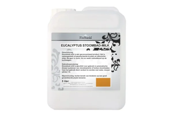 FinSuola Eucalyptus stoombad melk inhoud 5L