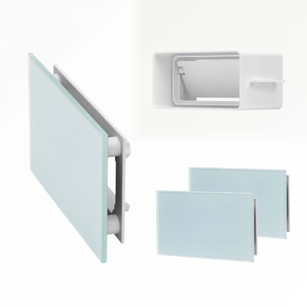 Ventilatieroosters White 2 stuks rechthoek White - 150 X 90 MM -