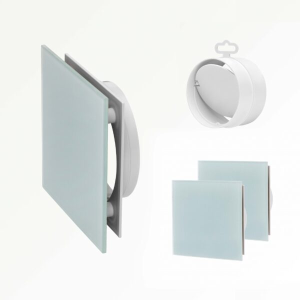 Ventilatieroosters White 2 stuks vierkant White - 130 X 130 MM -