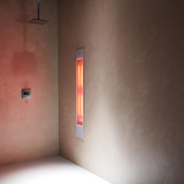 Sunshower Pure XL White - H 124 x B 20 x D 10 cm - Inbouw