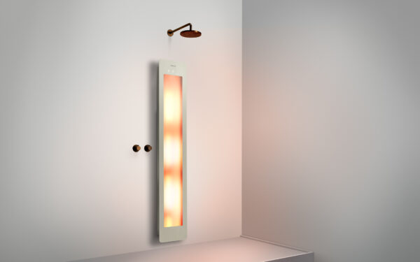 Sunshower Large Plus Sand White - H 185 x B 33 x D 12 cm - Opbouw vlak