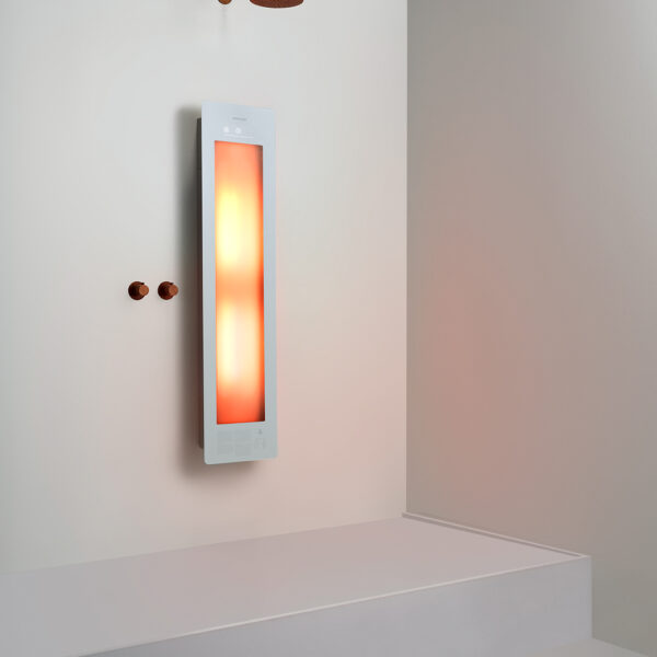 Sunshower Medium One White - H 140 x B 33 x D 12 cm - Opbouw vlak