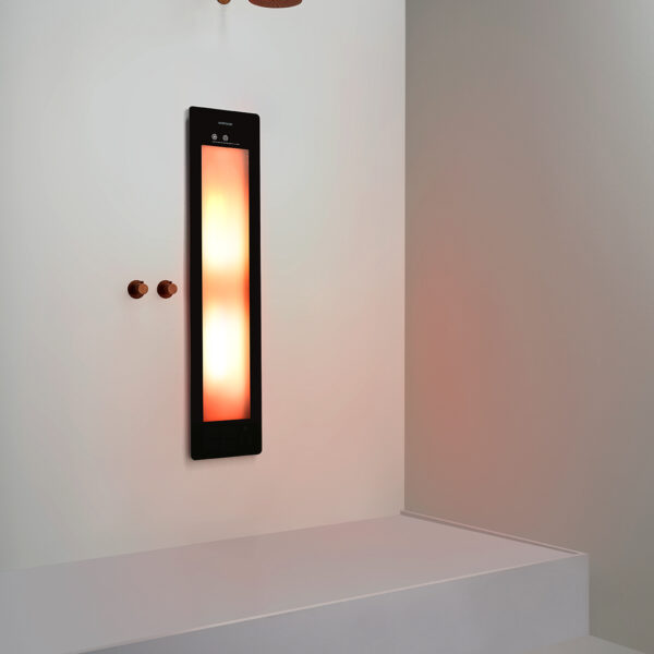 Sunshower Medium Plus Black - H 140 x B 33 x D 10 cm - Inbouw