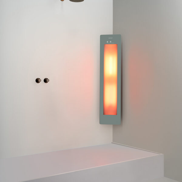 Sunshower Medium Plus Grey - H 140 x B 33 x D 25 cm - Opbouw hoek