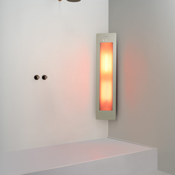 Sunshower Medium Plus Sand White - H 140 x B 33 x D 25 cm - Opbouw hoek