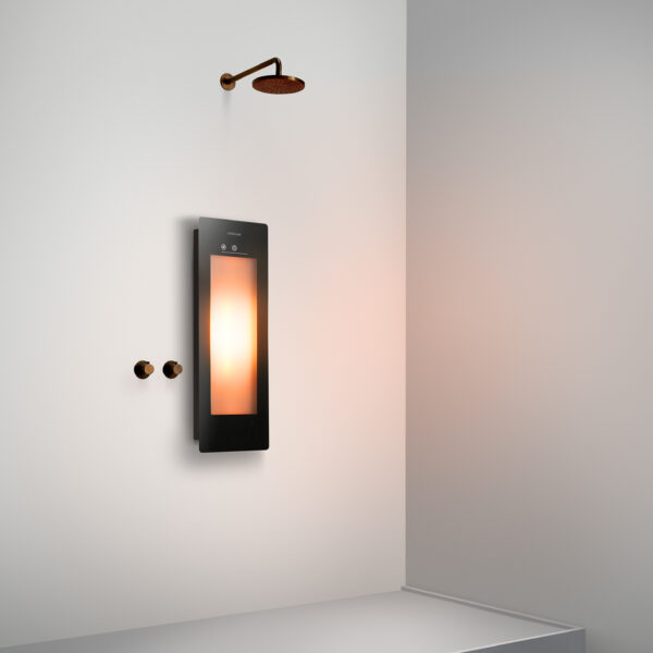 Sunshower Small One Black - H 95 x B 33 x D 12 cm - Opbouw vlak
