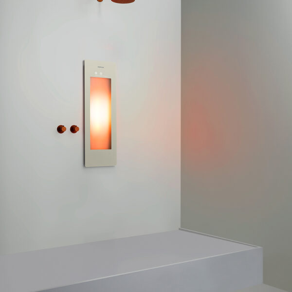 Sunshower Small One Sand White - H 95 x B 33 x D 10 cm - Inbouw