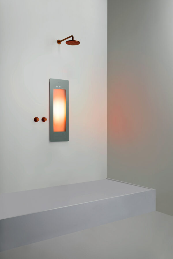 Sunshower Small Plus Grey - H 95 x B 33 x D 10 cm - Inbouw