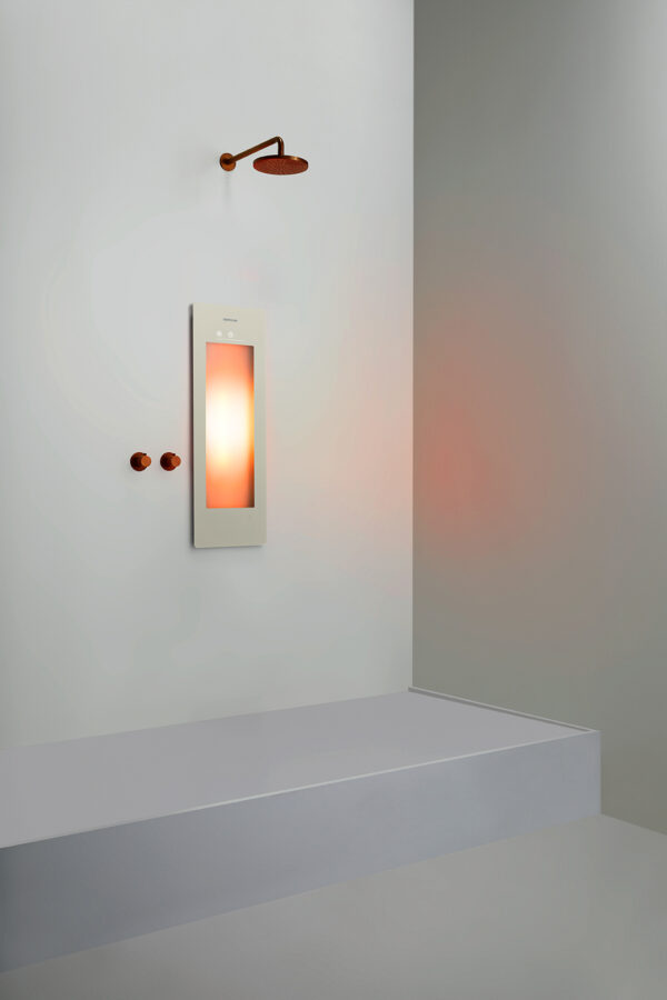 Sunshower Small Plus Sand White - H 95 x B 33 x D 10 cm - Inbouw