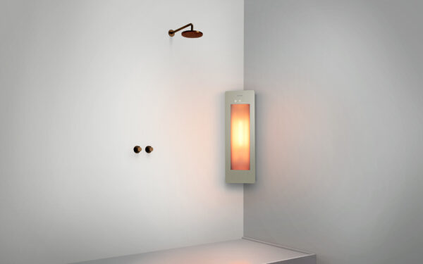 Sunshower Small Plus Sand White - H 95 x B 33 x D 25 cm - Opbouw hoek
