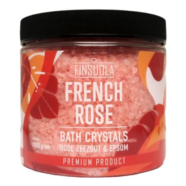 Finsuola badkristallen zeezout French Rose 1KG