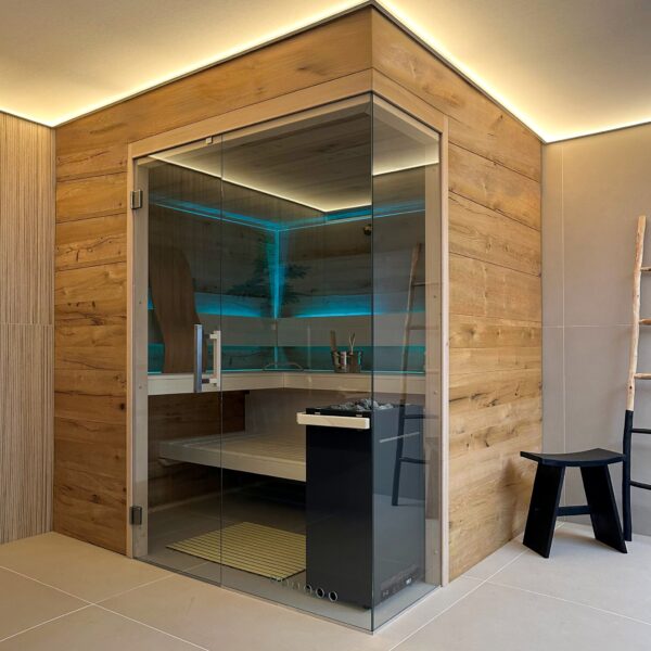 luxe badkamer met sauna