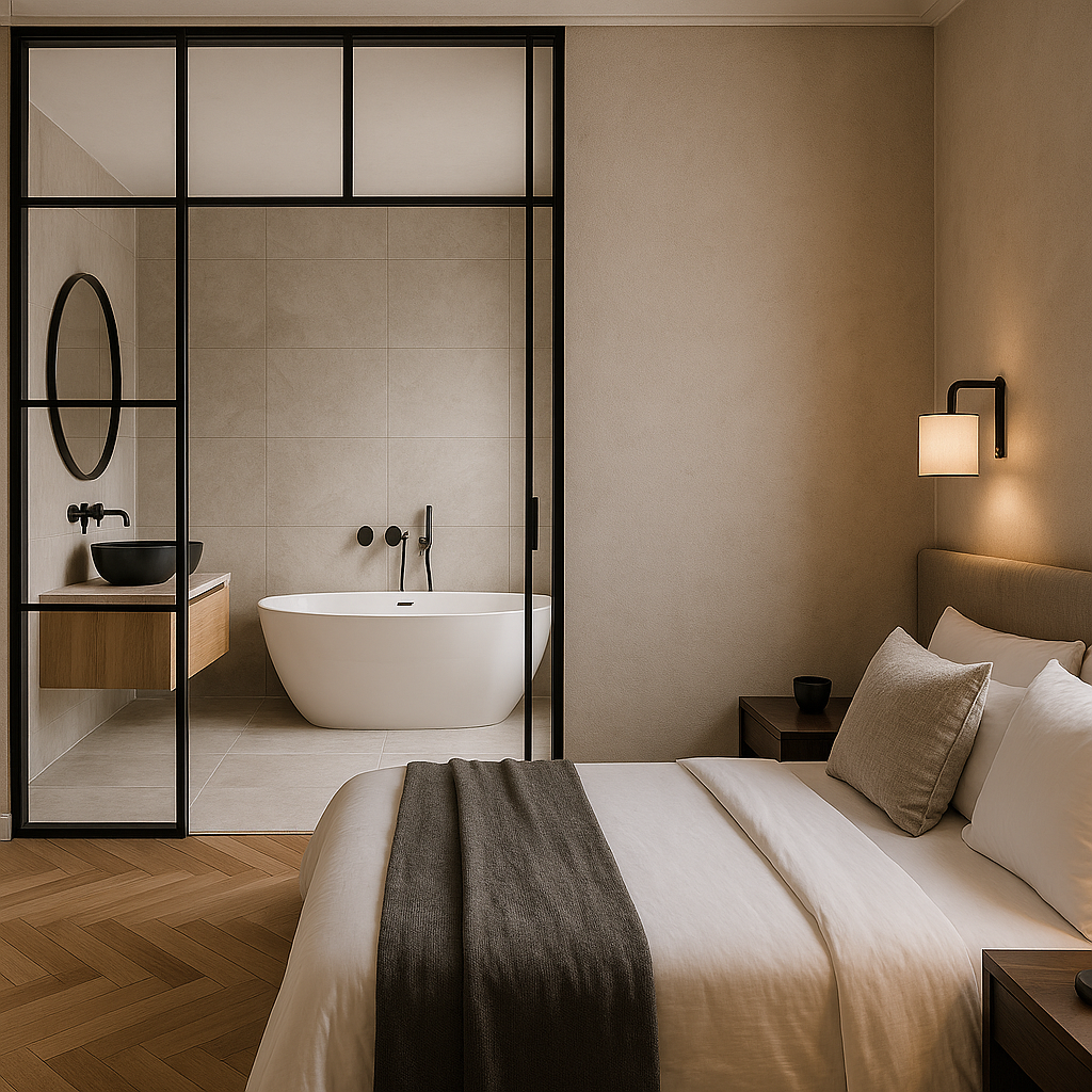 ensuite badkamer hotel