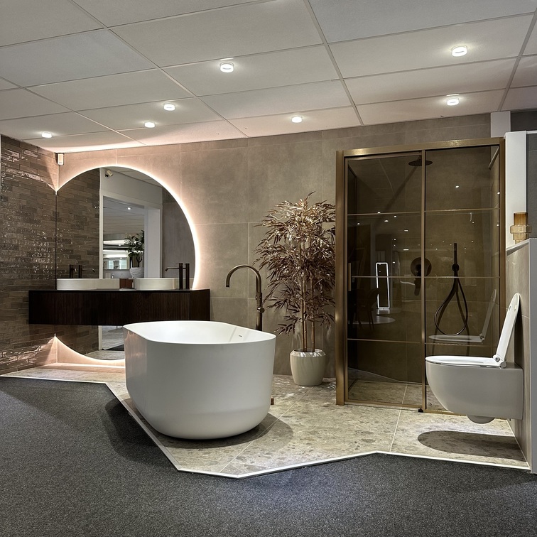 landelijke badkamer tegels