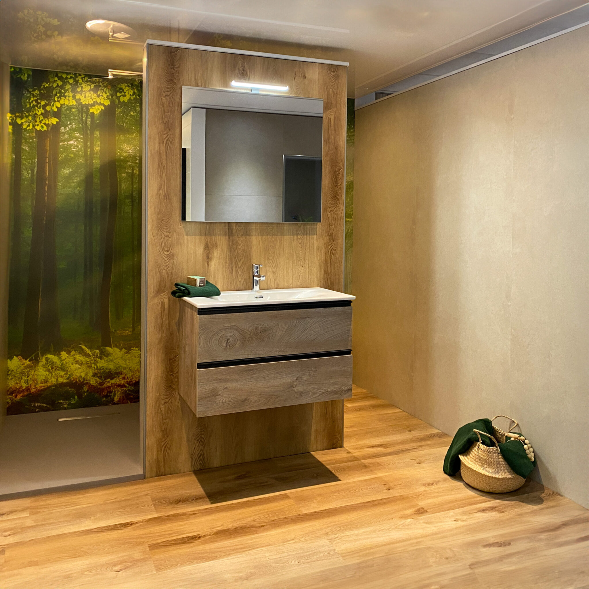 Badkamer zonder tegels