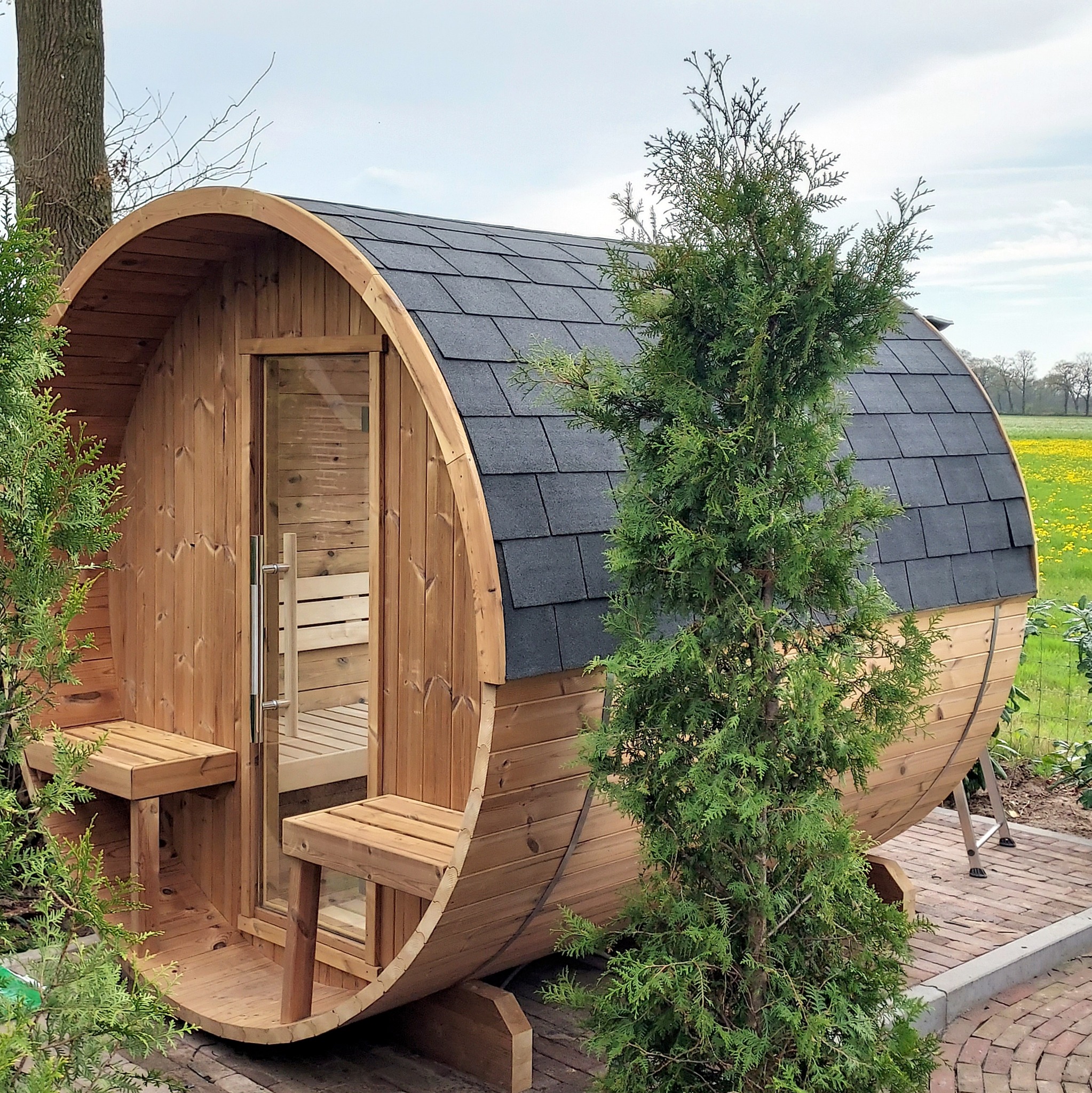 Sauna in de tuin
