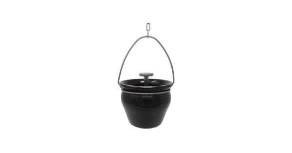 Sauna aroma opgietpot met druppelventiel zwart
