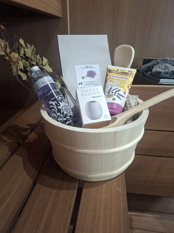 Sauna emmer Compleet Lavendel